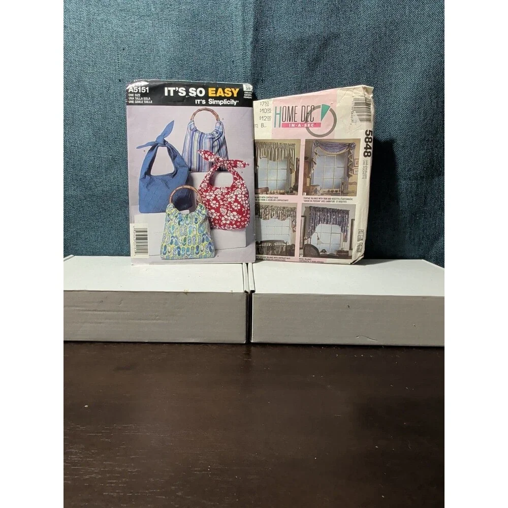 4 Sewing Patterns | Kids PJs & Retro Sweatsuits | Tote Bags | Window Valance